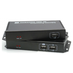 DVI KVM Extender 1080p upp till 120m över Cat 6-kabel eller TCP/IP. USB-tangentbord och mus
