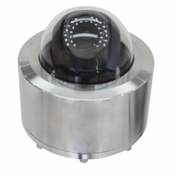 5 MP ATEX EX IP dome-kamera i 304 stålhölje för zon 1 och 2 områden med explosiva gaser och damm