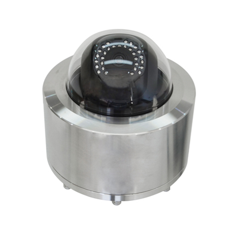 5 MP ATEX EX IP dome-kamera i 304 stålhölje för zon 1 och 2 områden med explosiva gaser och damm
