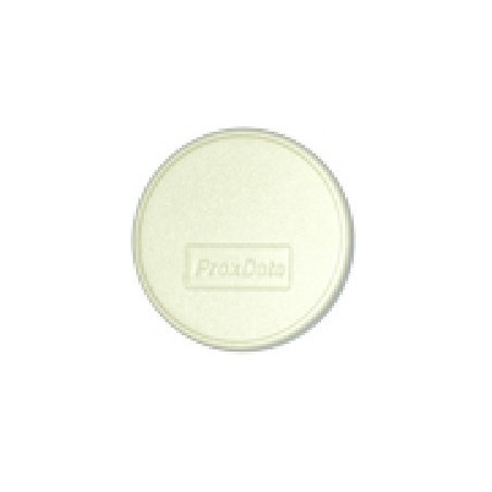 125kHz RFID TAG utformad som bricka i vit, rund, 125 kHz EM