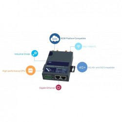M2M IoT 4G-router, 2x Gigabit LAN, 1x SIM