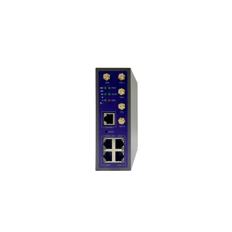 Industriell 4G-router, 4 x Gigabit LAN, 2 x SIM, Dual-band WiFi