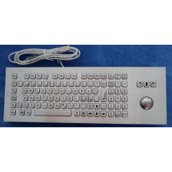 IP65 rostfritt tangentbord, styrkula. Fn-tangenter. För industriellt bruk - mycket robust och stänksäker, USB, nordisk layout