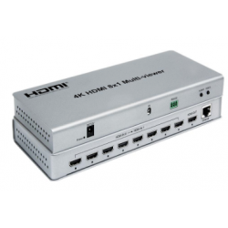 4K HDMI 8 x 1 Multi Viewer. 8 x HDMI-ingång (HD), 1 x HDMI-utgång (4K@30)