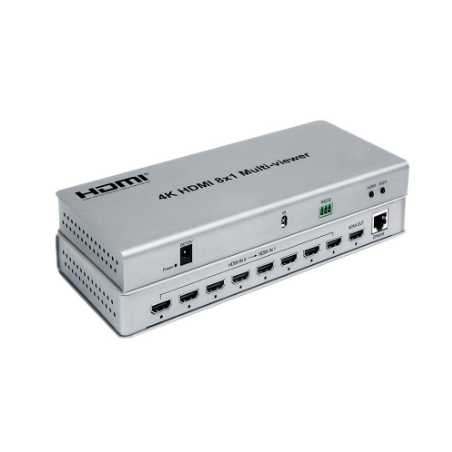 4K HDMI 8 x 1 Multi Viewer. 8 x HDMI-ingång (HD), 1 x HDMI-utgång (4K@30)
