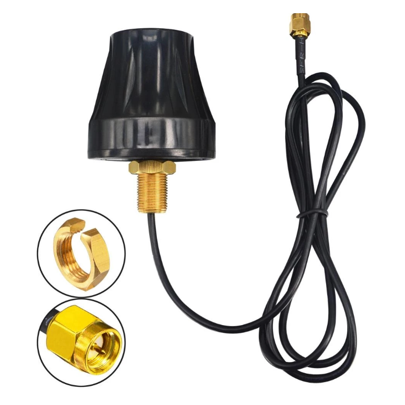 8dBi LTE Omni-antenn, 700 - 2700MHz. Mitthålsmontering. 1,5 meter kabel
