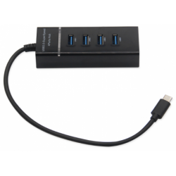 USB-C HUB, USB 3.1-C till 4 x USB 3.0. För smartphone, surfplatta, MAC