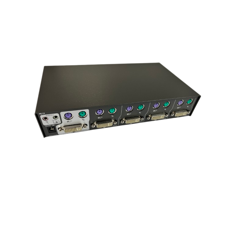 4-PORTAR DVI KVM-switch PS2