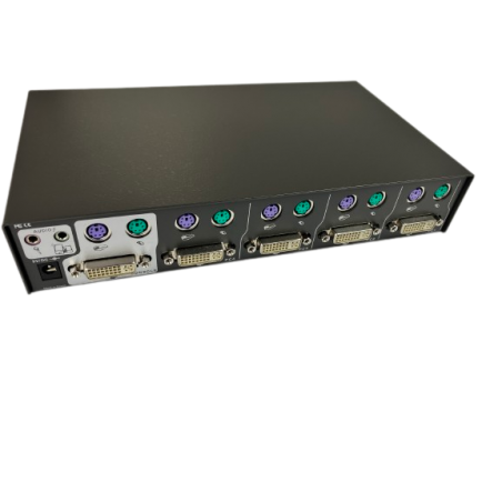 4-PORTAR DVI KVM-switch PS2