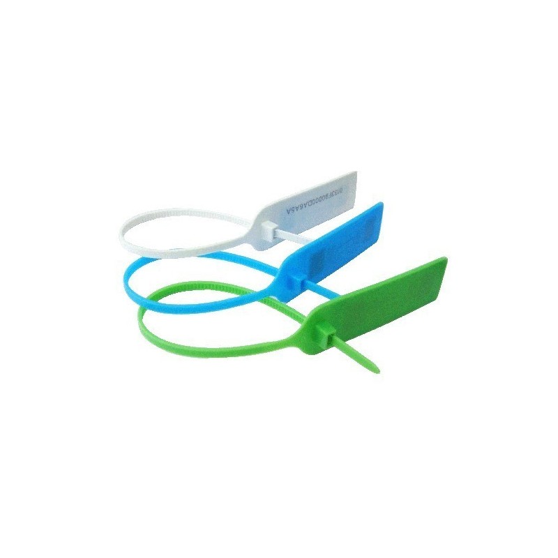 Uhf rfid tagg, remsor med tecken i blått, 860-960mhz