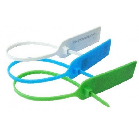 Uhf rfid tagg, remsor med tecken i blått, 860-960mhz