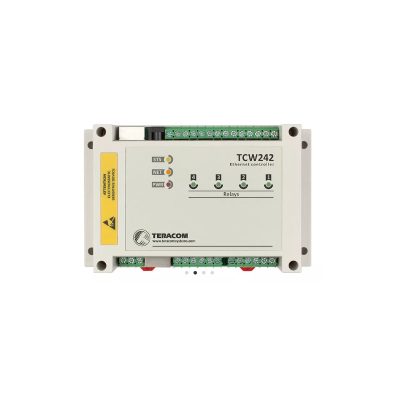 TCW242 Datainsamlare via Internet/LAN, 4 x digital ingång, 4 x analog ingång, 4 x reläutgång