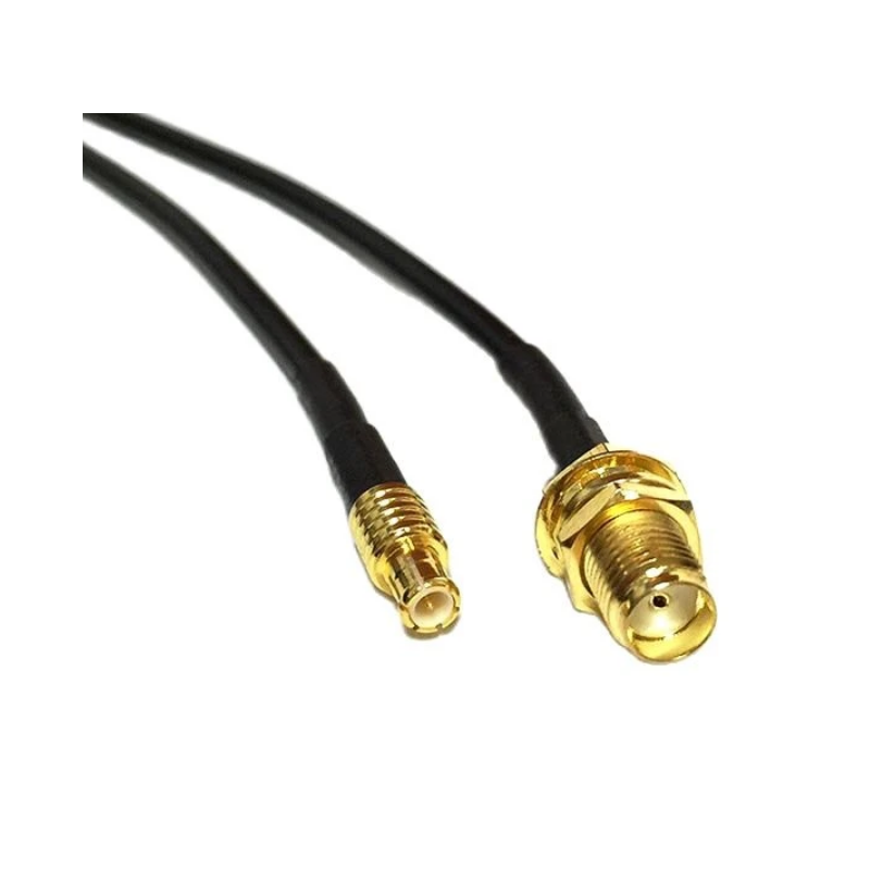 Konvertera MCX hane till SMA hona med 15 cm kabel | 50 ohm impedans
