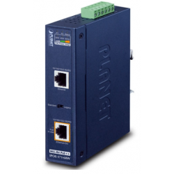 PoE Gigabit 60Watt Injektor PoE++, Utspänning ca. 50VDC, matning 48 - 54VDC, 2A. DIN