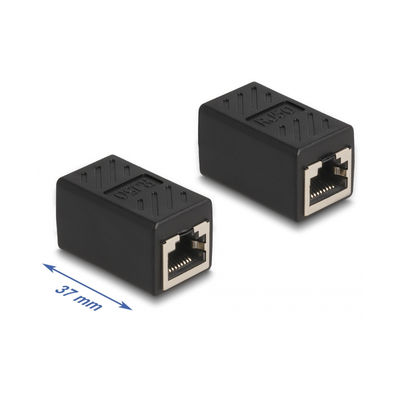 RJ50 hona-hona skärmad adapter. Att samla 2 st. RJ50 kablar. STP- eller UTP-patchkablar. 10 stift