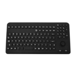 IP68 VESA Mini USB-tangentbord med trackball-mus industriell, medicinsk, laboratorierengöring med alkohol, aceton etc.