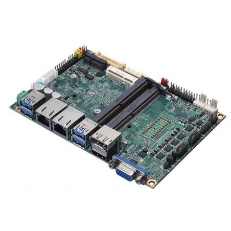Inbyggt CPU-kort - 3.5 i5 Gen. 8/9, VGA, DP, HDMI, LVDS, Trippelskärmsstöd, 2xRJ45, 6xUSB, 4xCOM