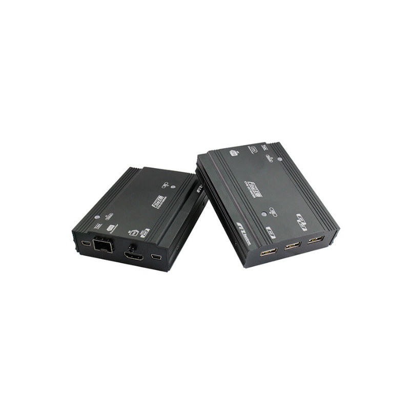 4K60Hz HDMI 4:4:4 KVM-förlängare över fiberkabel Multi Mode med LC, 3 x USB