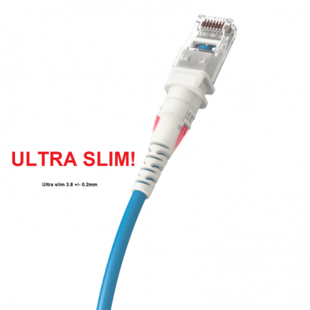 tunn RJ45 CAT. 5,6a,6 nätverkskablar under 5mm, ljusspårning av kabel