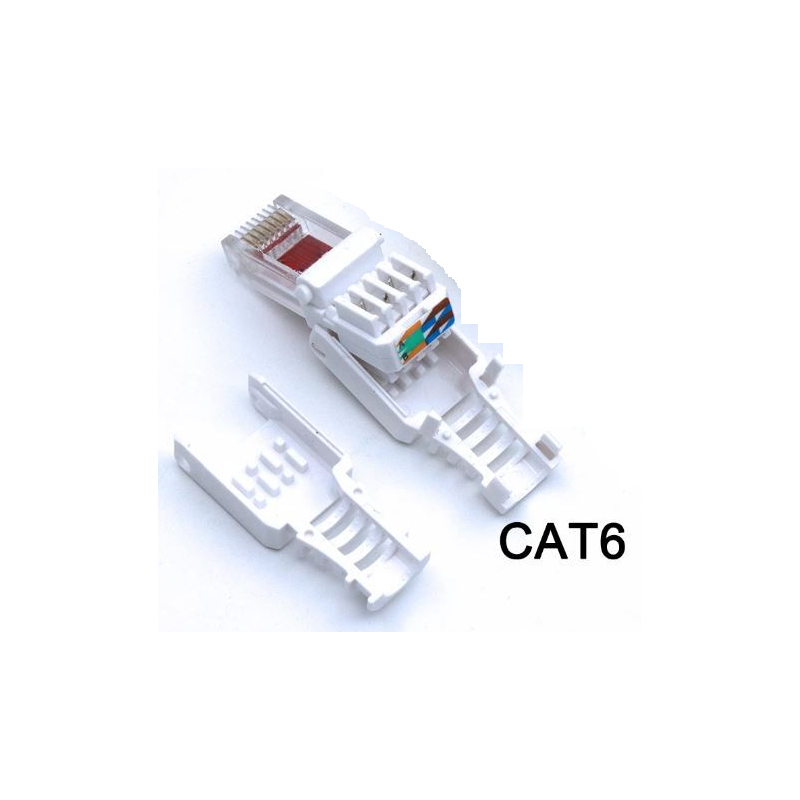 Verktygsfri Ethernet-kontakt RJ45 Cat 6