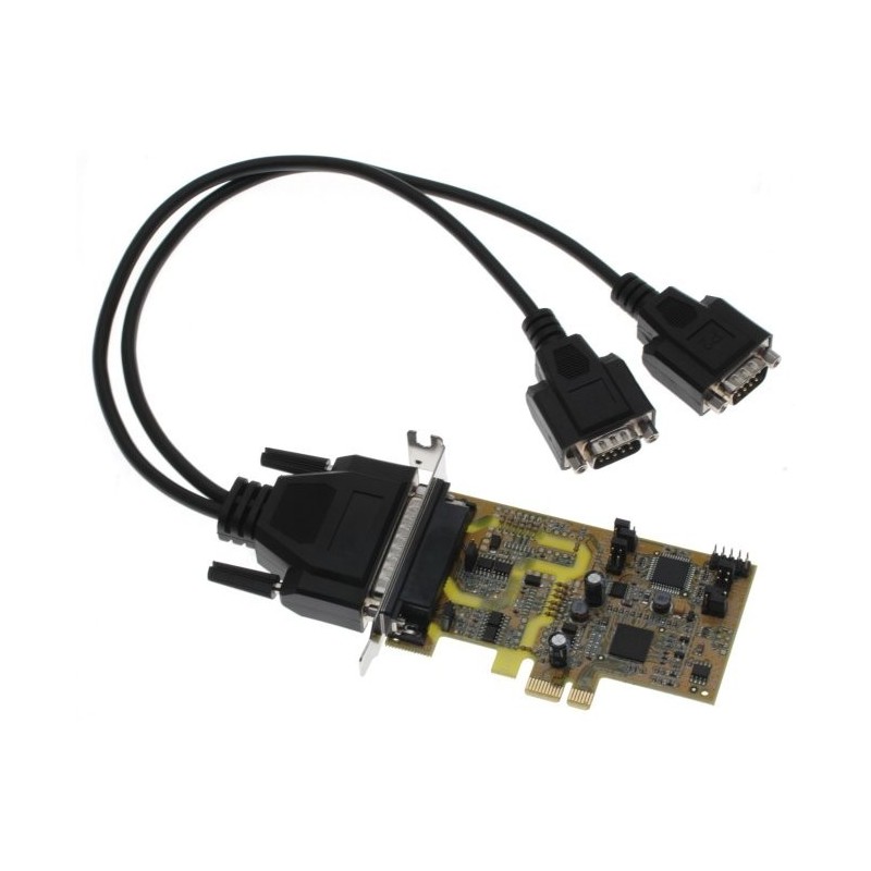 Lågprofil RS422/RS485-kort PCIexpress 2x seriella portar