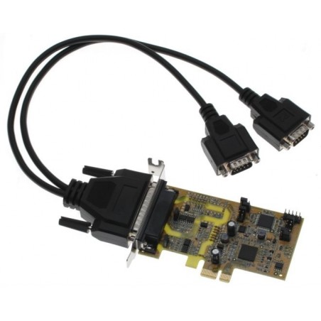 Lågprofil RS422/RS485-kort PCIexpress 2x seriella portar