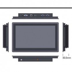 15,6" TFT-panel PC I3, 1000nits, Hög ljusstyrka för användning i solljus, Touch, RS232/422/485
