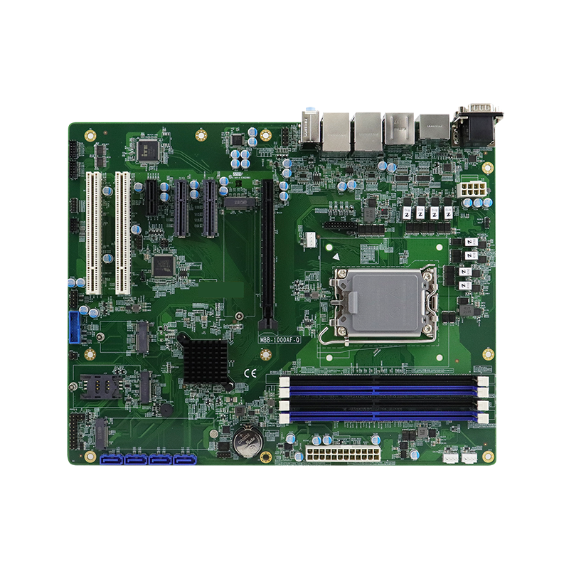 Industriell ATX bunkort 12/13th Gen, Intel CPU i3,i5,i7,i9 Q670E chipset, RS232, TPM 2.0, Digital I/O