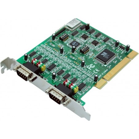 PCI kort med 2 COM porte, RS232 eller RS485 eller RS422.