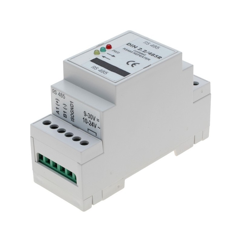Isolerade RS485 repeatiller för DIN-skena, optillisk isolering