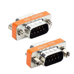 RS232SUB-D DB9 9-PIN hane Nullmodem seriell adapter