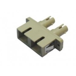 ST-SC Hybrid Duplex Fiberoptisk Adapter för Single/Multimode