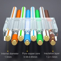 RJ45-kontakt: STP CAT6A/CAT7/CAT8, guldpläterad, 1,5 mm hål | Silver
