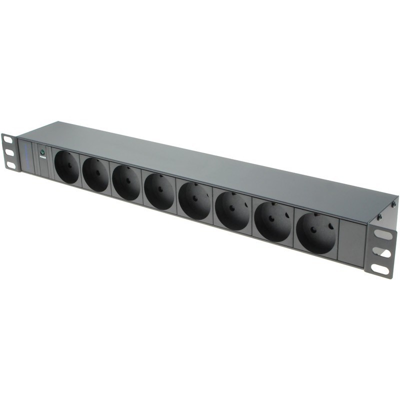 Power Rail med 8 x rundplugg med jord (3m kabel ingår)