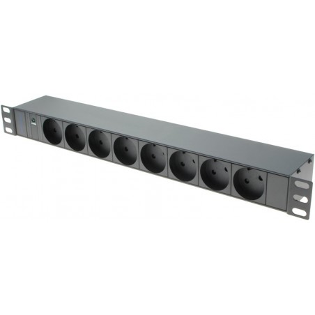Power Rail med 8 x rundplugg med jord (3m kabel ingår)