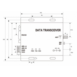 20 km lång räckvidd trådlös RS232/RS485 transceiver - pålitlig och högpresterande