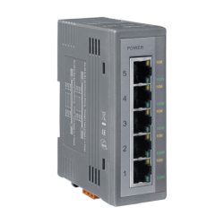 Industriell 5-portars switch 10/100/1000 Mbit RJ45 DIN-skena - Unmanaged