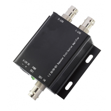 SDI Booster och splitter. 1:2 BNC. 3G-SDI, HD-SDI, SD-SDI, upp till 400 meter