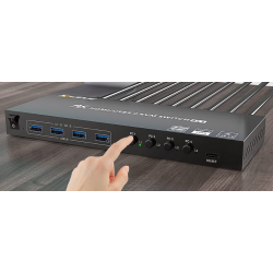 4-portars HDMI KVM-switch med USB 3.0, 4K@60Hz-stöd