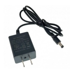 5VDC 1A adapter med amerikansk kontakt. 100 - 240VAC. DC-jack 5,5/2,1 mm