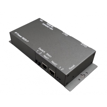 2-portars Power Distribution Unit (PDU) med webbgränssnitt. Fjärrkontroll. Strömmätning. Webbserver