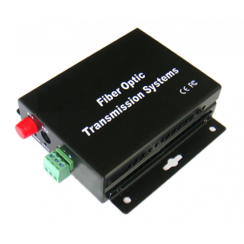 RS485 Single-Mode Fiber Receiver Module - 1-kanals duplex, 20 km räckvidd