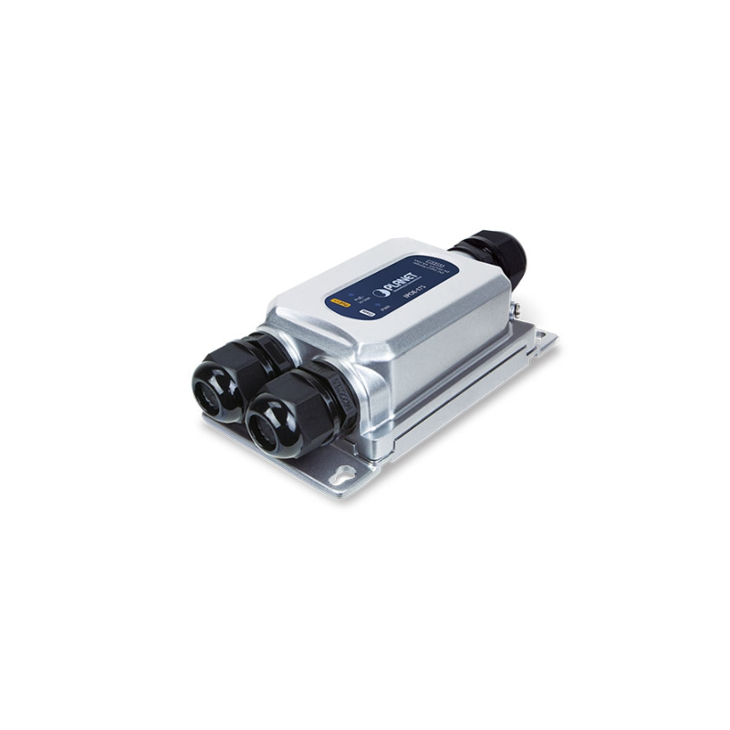 IP67 tät Gigabit PoE++ injektor (60W) PoE + Data. 24 -56VDC ingång POE steg upp 24vdc till 48/56Vdc POE steg upp