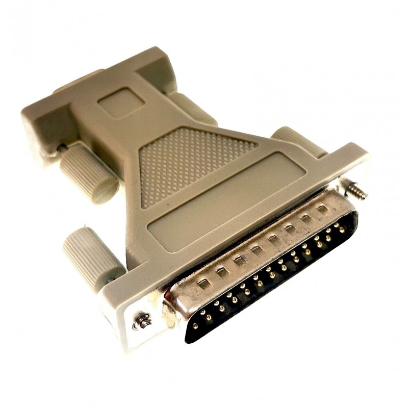 Gender Changer RS232 SUB-D DB25 hane till DB9 hona
