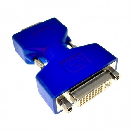Analog DVI-I hona till VGA hane-omvandlaradapter