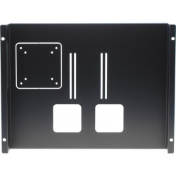 TFT Bildskärmshållare för 19" Rack - Svart VESA 75/100