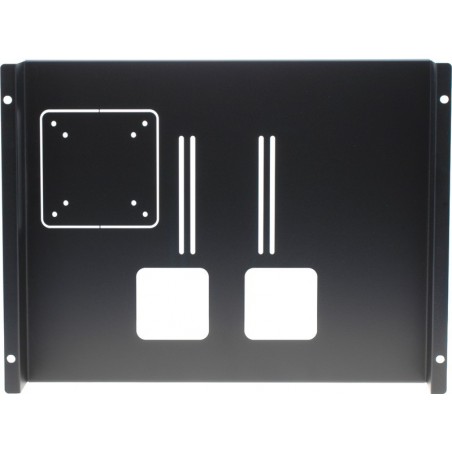 TFT Bildskärmshållare för 19" Rack - Svart VESA 75/100