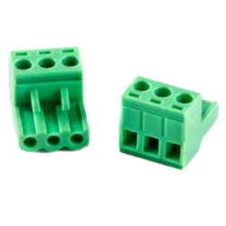 3P 5,08 mm Pitch Connector Pluggbar skruv genom hål terminalblock