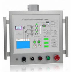 Robust 17" HMI, Panel PC med pekskärm IP65 med kontrollknappar och strömbrytare på framsidan