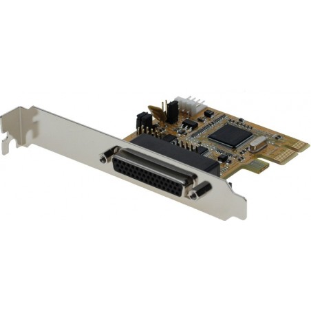 PCI express-kort med 2x RS232 serieportar, 1 LPT parallellport